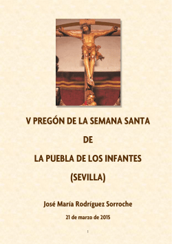 Pregón en PDF - Jose Maria Rodriguez Sorroche. Teatro infantil y