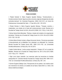 Publicaciones - Universidad Pontificia Bolivariana