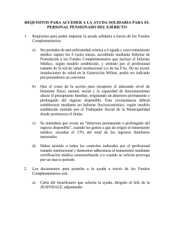 REQUISITOS PARA ACCEDER A LA AYUDA