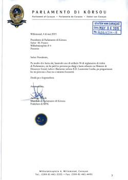 PARLAMENTO DI KORSOU - Parlamento di Kòrsou