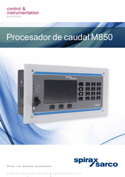 Procesador de caudal M850