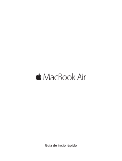 MacBook Air Guía de inicio rápido