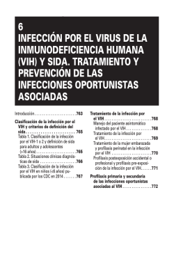 infección por el virus de la inmunodeficiencia huma- na (vih