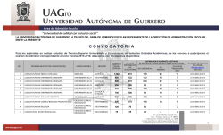 convocatoria - DAE-UAGro - Universidad Autónoma de Guerrero