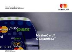 Pagos globales PayPass EMV - Observatorio Internacional TUI
