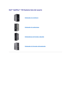 Dell OptiPlex 745 Guía del usuario