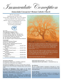 Inmaculada Concepcion • Roman Catholic Church