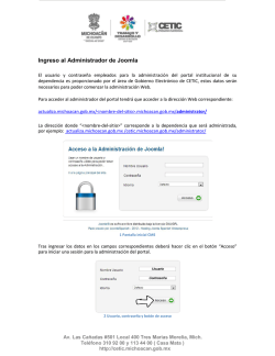 Ingreso al Administrador de Joomla