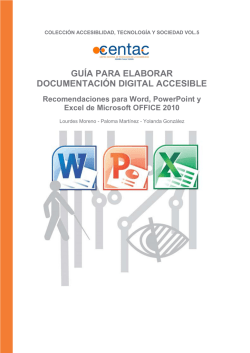 Gu&iacute;a para elaboraar documentaci&oacute;n digital accesible