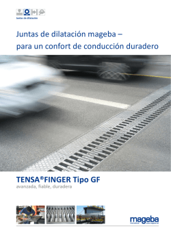 Documento TENSA&reg;FINGER GF