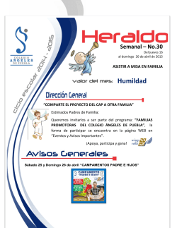 Heraldo #30 - Colegio Ángeles de Puebla