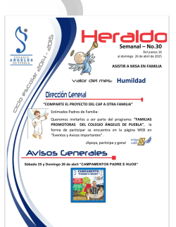 Heraldo #30 - Colegio &Aacute;ngeles de Puebla
