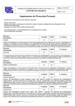 Implementos de Protecci&oacute;n Personal