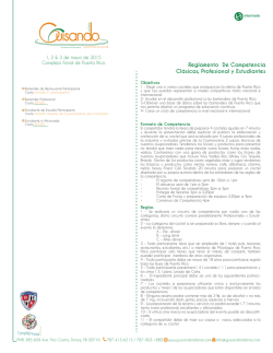reglamento de competencias de bartender