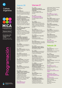 PRO-MICA Produce-BsAs - Ministerio de Cultura