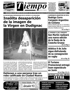 Ins&oacute;lita desaparici&oacute;n de la imagen de la Virgen en Dudignac