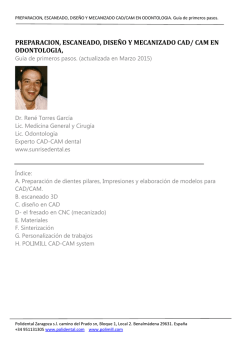 Gu&iacute;a b&aacute;sica de CAD CAM - Polimill CAD CAM Solution
