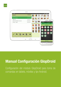 Manual Configuración GlopDroid