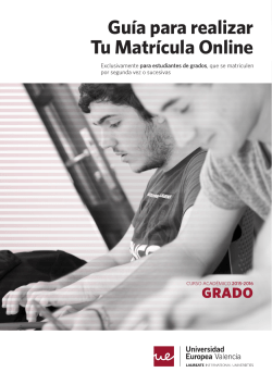 Gu&iacute;a para realizar Tu Matr&iacute;cula Online