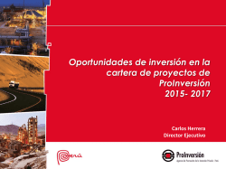 inPERU Brasil Road Show 2015 - Carlos Herrera (ProInversi&oacute;n)