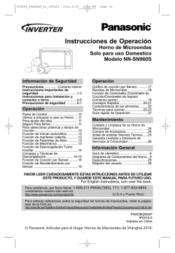 Instrucciones de Operaci&oacute;n