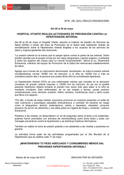 hospital vitarte realiza actividades de prevenci&oacute;n contra la