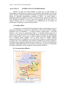 Guerra Civil en Extremadura.