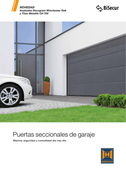 Puertas seccionales de garaje