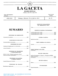 Norma Tecnica Obligatoria Nicaraguense No. 12-010-13