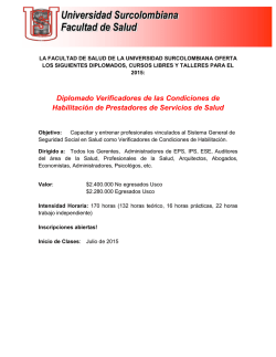 Educaci&oacute;n continuada - Universidad Surcolombiana