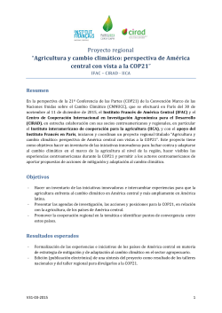 Proyecto_Agricultura y Cambio climatico_AC-COP21_V31-03-2015