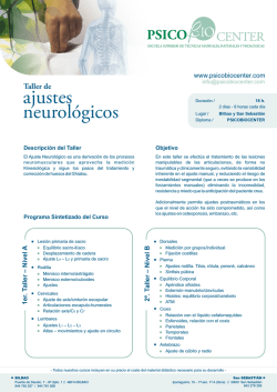 ajustes neurológicos