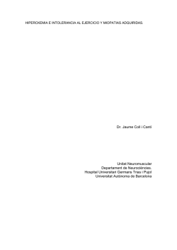 Dr. Jaume Coll i Cant&iacute; Unitat Neuromuscular Departament de