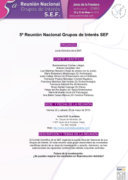 Programa  - Sociedad Española de Fertilidad