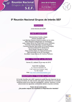 Programa  - Sociedad Española de Fertilidad