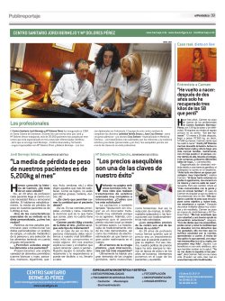 Publirreportaje Bermej.info - Centro Sanitario Jordi Bermejo y Mª
