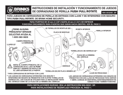 INSTRUCCIONES DE INSTALACI&Oacute;N Y