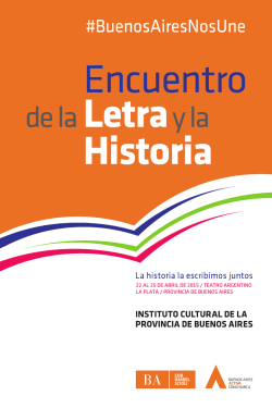 Encuentro de la Letra y la Historia - Instituto Cultural :: Buenos Aires