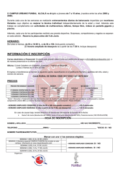 hoja de inscripci&oacute;n - Club Baloncesto Juan de Austria