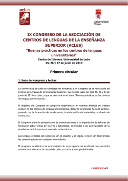 Primera circular - FGULEM.es