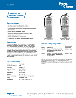 Extintor de agua de presión incorporada - Pyro-Chem