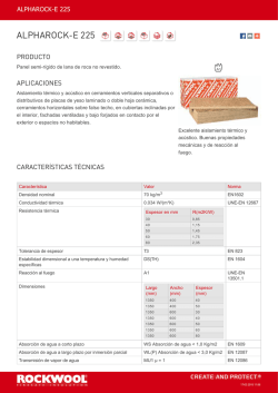 Ficha tecnica alpharock 225 - Olivares Materiales De Construcci&oacute;n