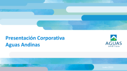 Presentación Corporativa Aguas Andinas Junio 2015