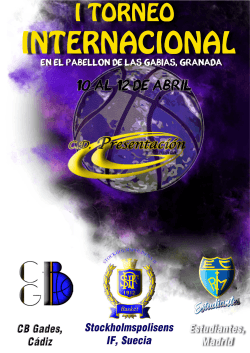 DOSSIER TORNEO 2015 - Club Deportivo Presentaci&oacute;n Granada
