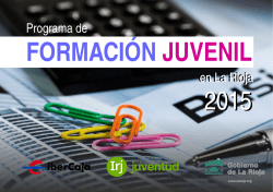 programa de formación en el ámbito de la juventud en La Rioja para