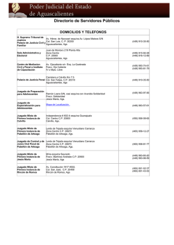 Directorio de Servidores P&uacute;blicos