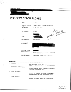 ROBERTO GIRÓN FLORES - Consejo Nacional de la Judicatura