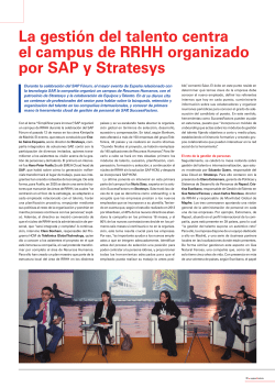 Gestion del talento e internacionalizacion en el Campus RRHH