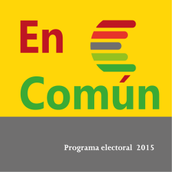 Programa electoral 2015