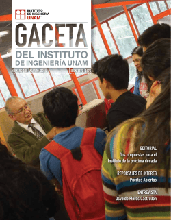 Gaceta Marzo 2015 - Instituto de Ingeniería, UNAM